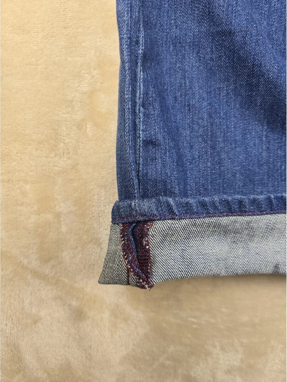 True Religion Men's Billy Flap Pocket Blue Denim Bootcut Size 36 (Actual40)